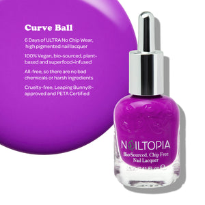 Bio-Sourced Chip Free Nail Lacquer - Curve Ball